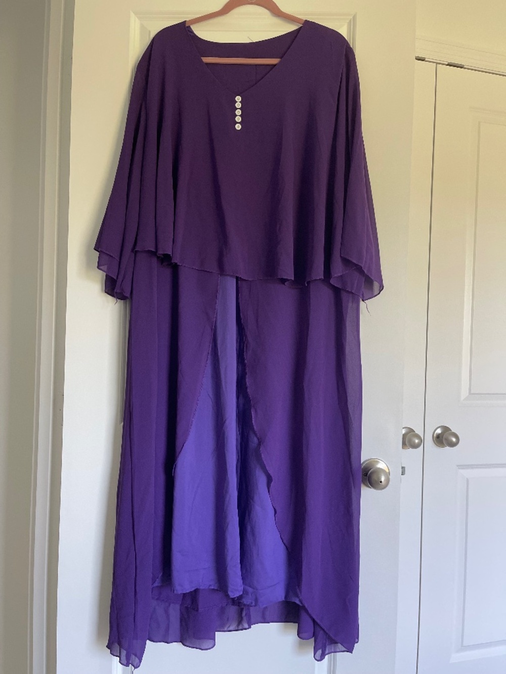 Women’s Elegant Purple Dress, Plus size 5XL